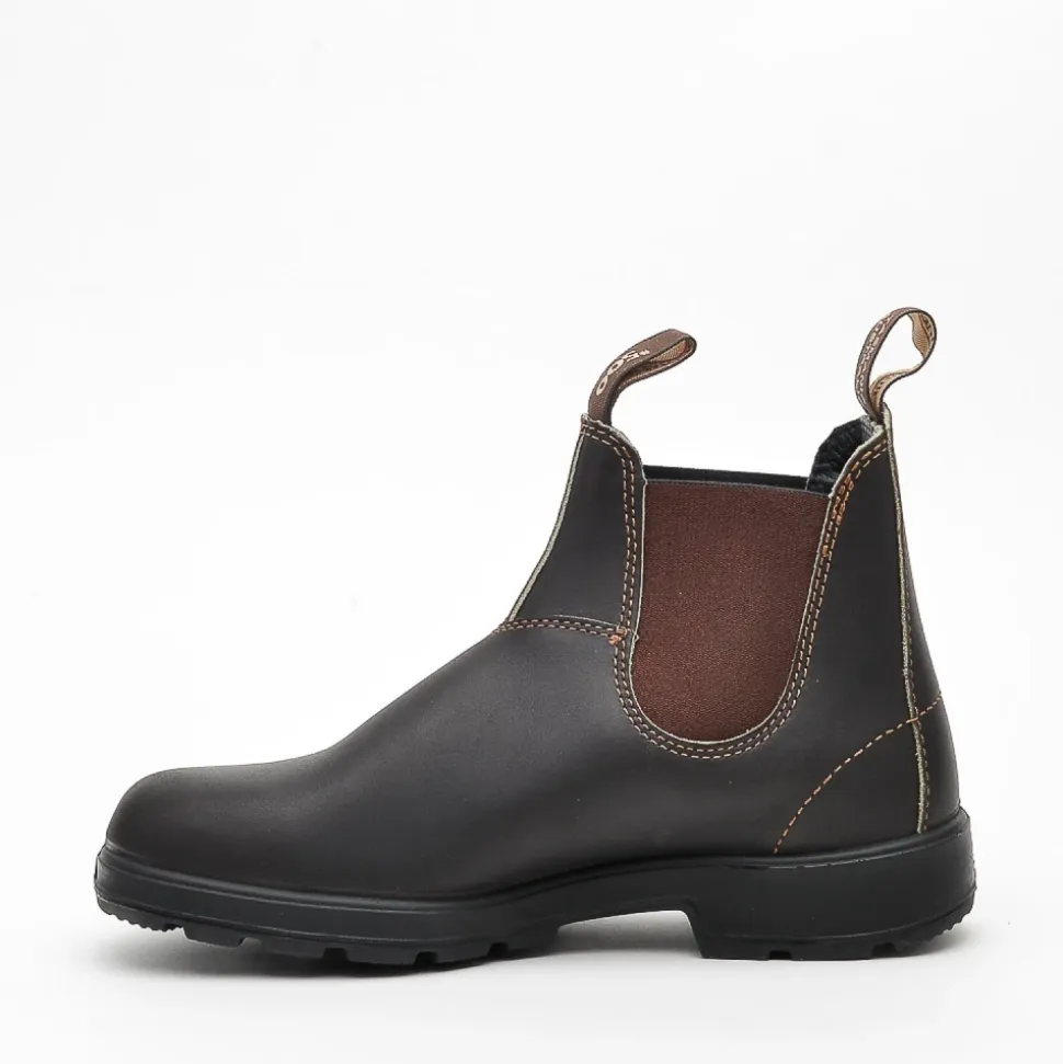 Klassische braune Leder-Stiefeletten