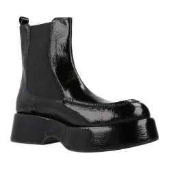 Klassische Chelsea Boots aus schwarzem Leder