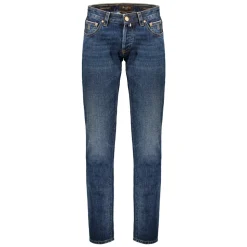 Klassische Denim Jeans mit Metall-Details