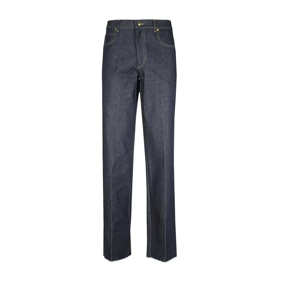 Klassische Jeans mit Kontrastnähten