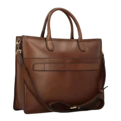 Klassische Leder Messenger Tasche Braun Unisex