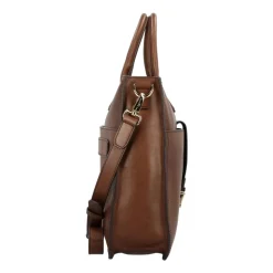 Klassische Leder Messenger Tasche Braun Unisex