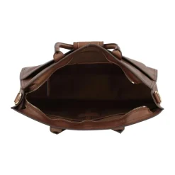 Klassische Leder Messenger Tasche Braun Unisex