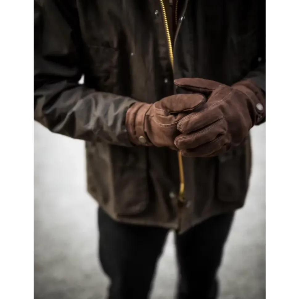 Klassische Lederhandschuhe mit Primaloft-Füllung