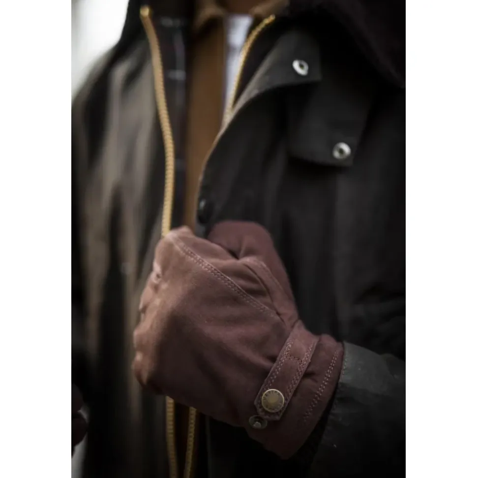 Klassische Lederhandschuhe mit Primaloft-Füllung