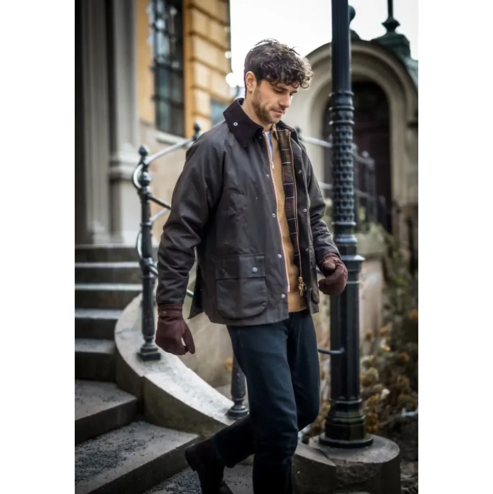 Klassische Lederhandschuhe mit Primaloft-Füllung