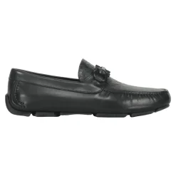 Klassische Lederloafer mit Logodetail
