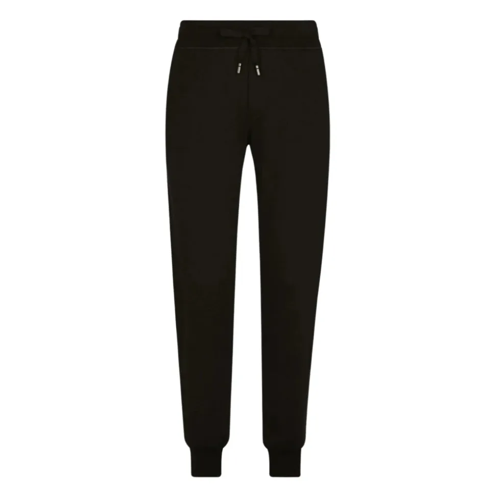 Klassische Logo Track Pants Schwarz Baumwolle