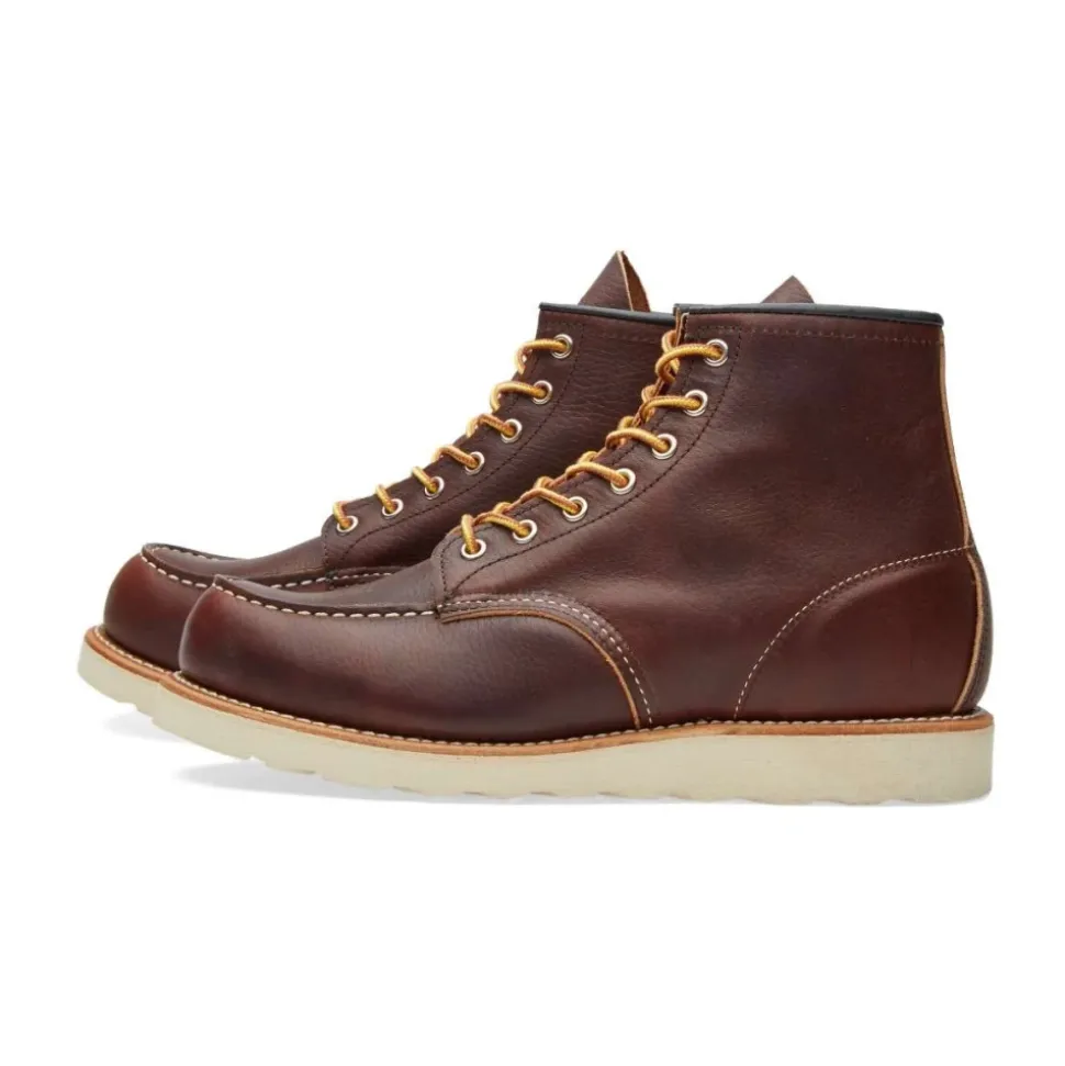 Klassische Moc Toe Briar Oil Slick Stiefel