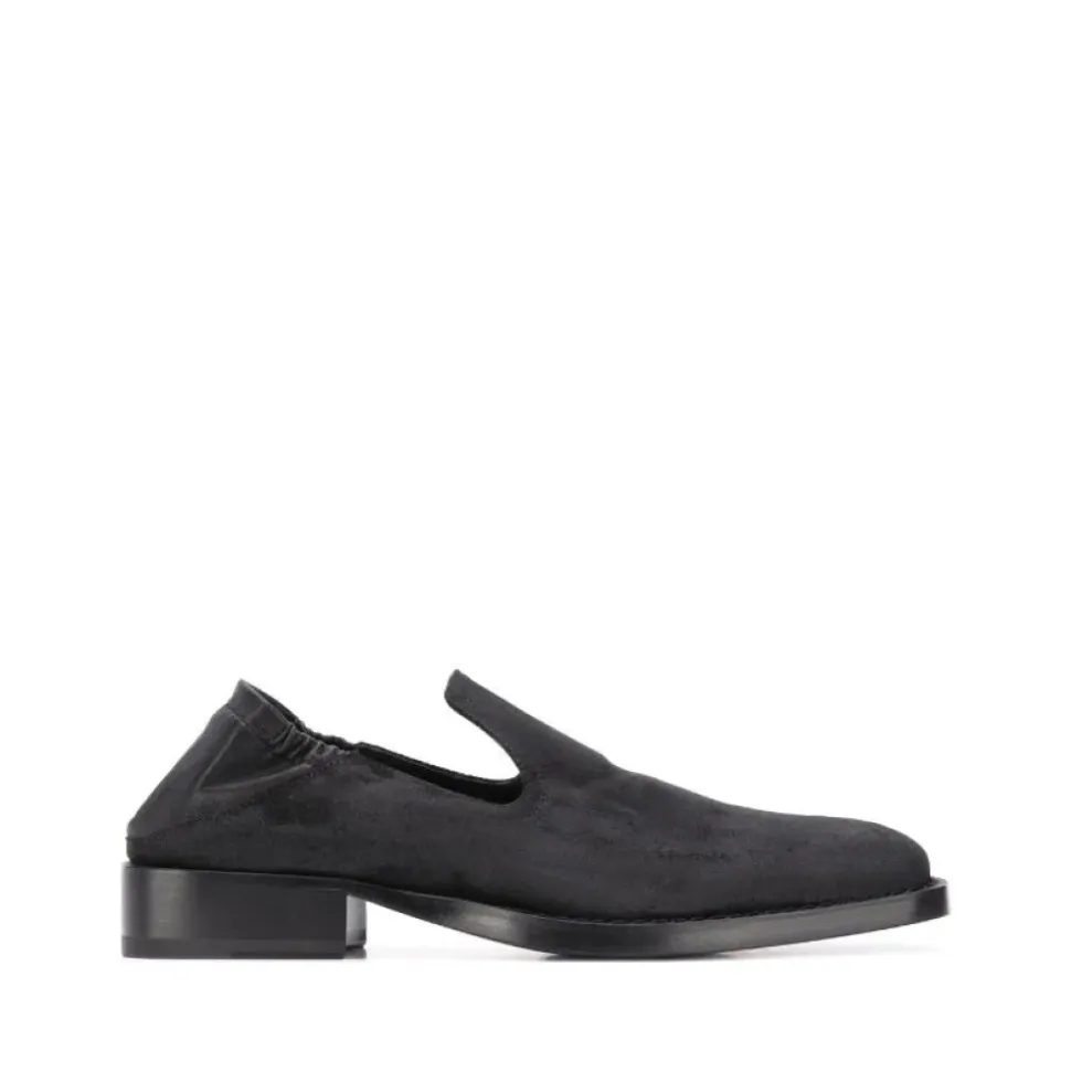 Klassische Schwarze Ledersandalen