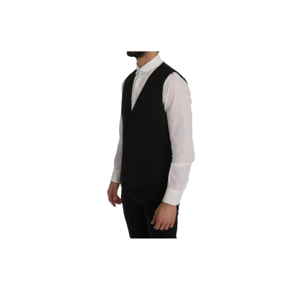 Klassische Schwarze Weste, Made in Italy