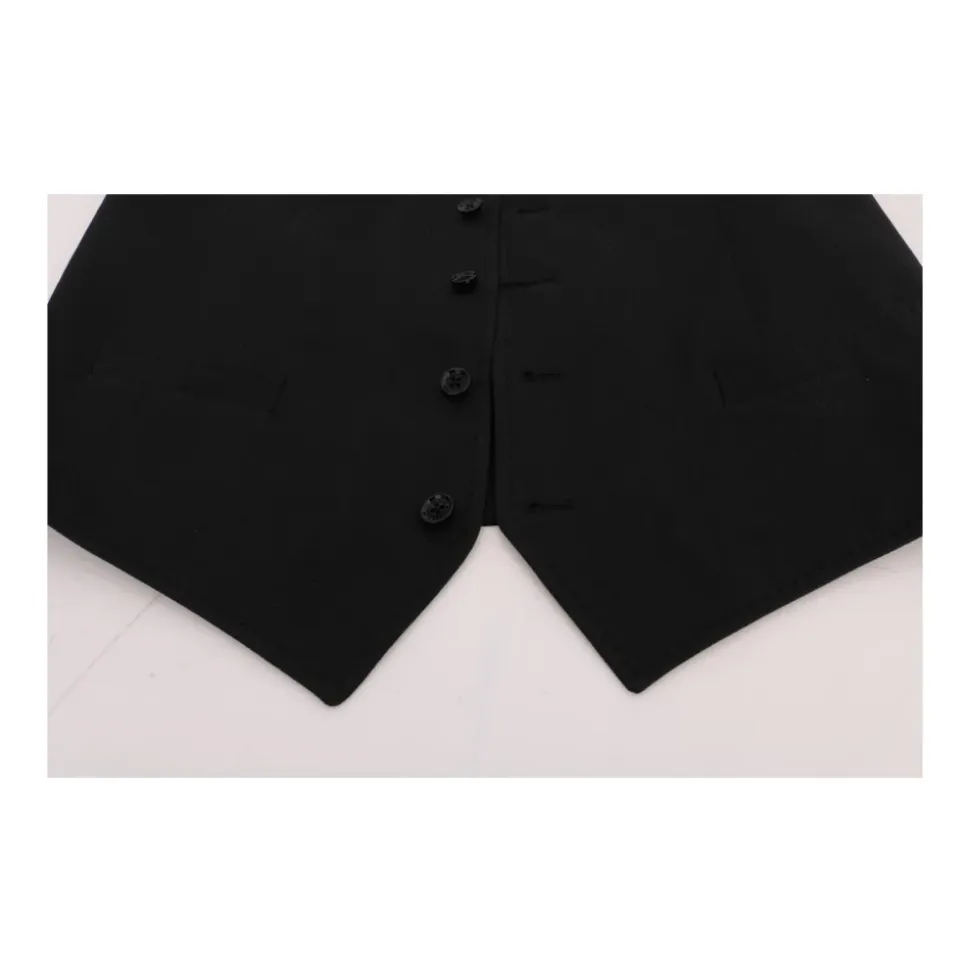 Klassische Schwarze Weste, Made in Italy