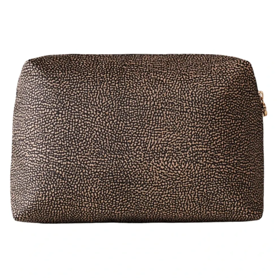 Klassischer Mittlerer Beauty Case aus recyceltem Stoff