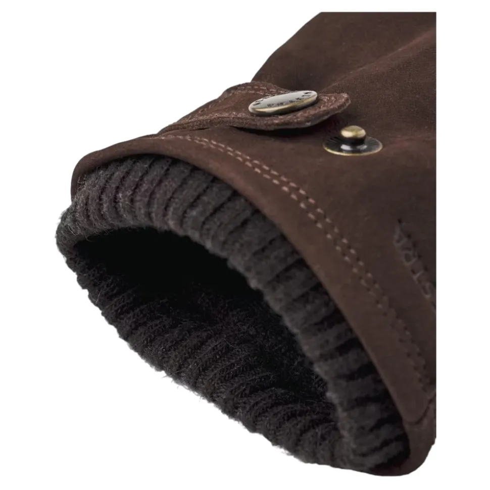 Klassischer warmer Winterhandschuh aus Nubukziegenleder