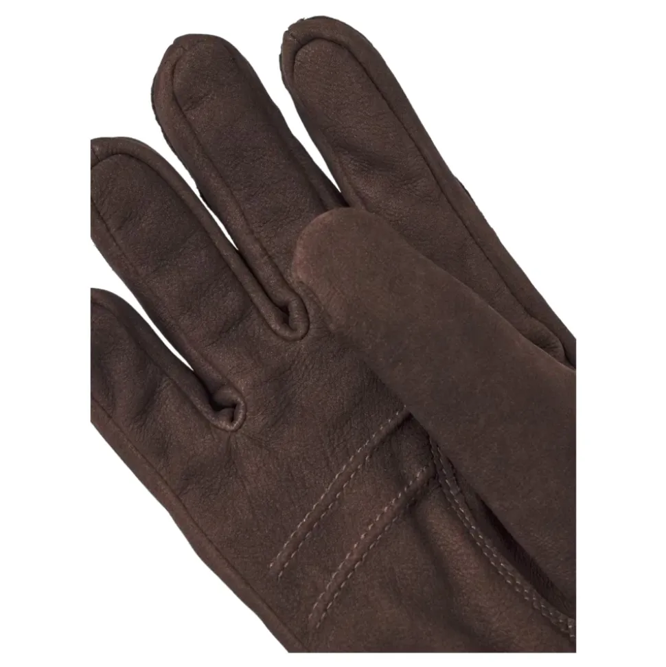 Klassischer warmer Winterhandschuh aus Nubukziegenleder