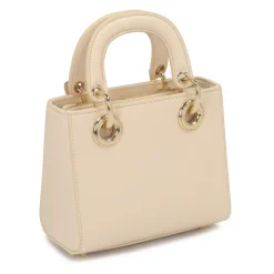 Kleine Ledertasche mit Griffen