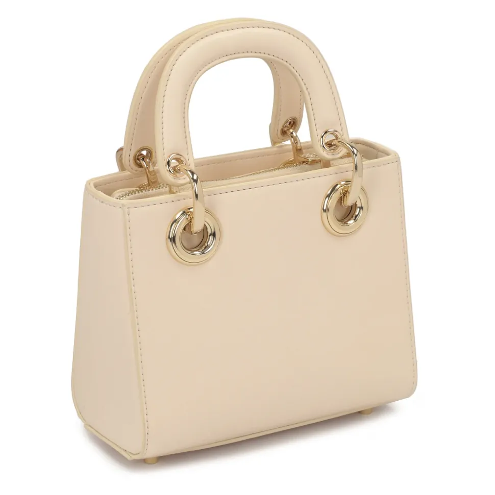 Kleine Ledertasche mit Griffen