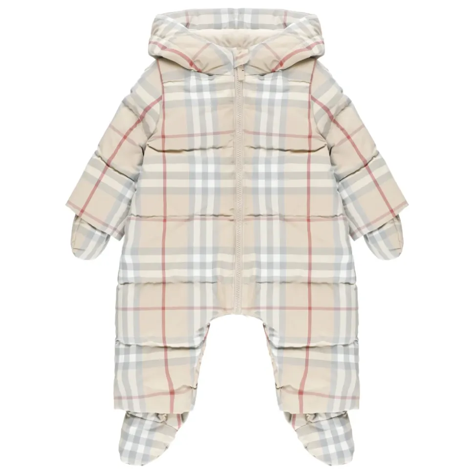 Kleinkind Kapuzenoverall mit Karomuster