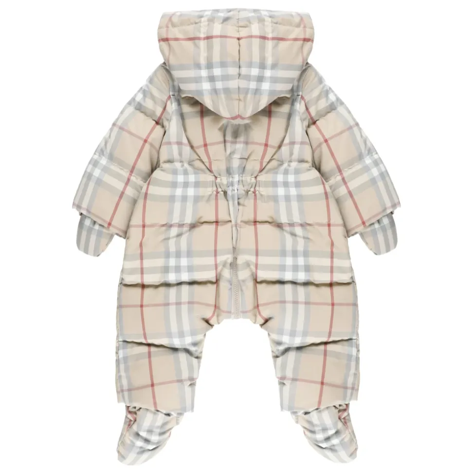 Kleinkind Kapuzenoverall mit Karomuster