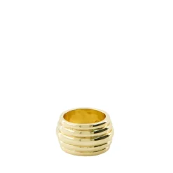 Klobiger, gerippter Goldring
