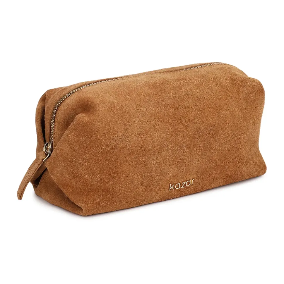 Kosmetiktasche aus Wildleder