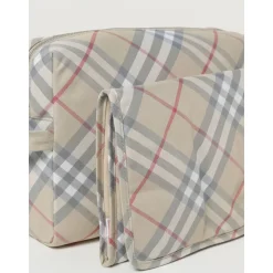 Kosmetiktasche mit Karomuster
