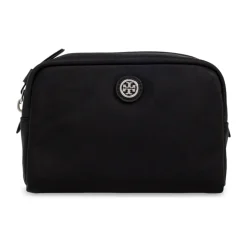 Kosmetiktasche mit Logo-Applikation