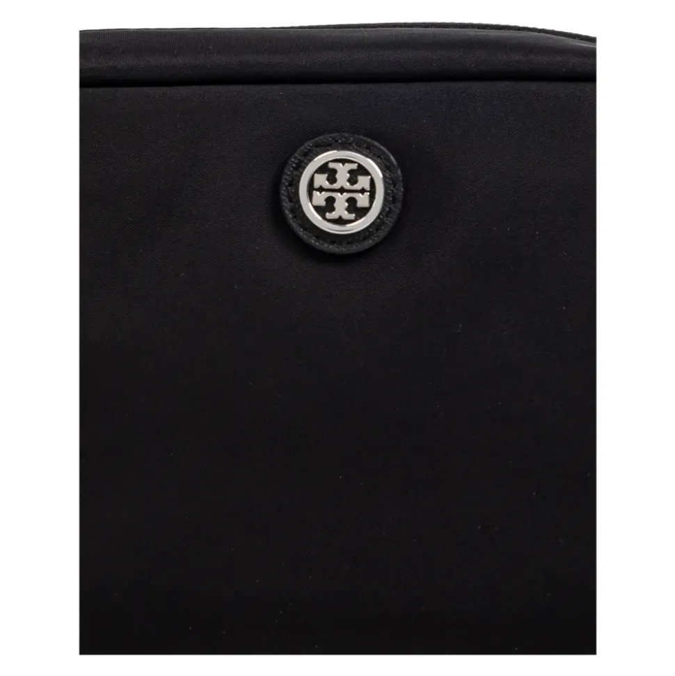 Kosmetiktasche mit Logo-Applikation