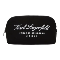 Kosmetiktasche mit Logo-Stickerei