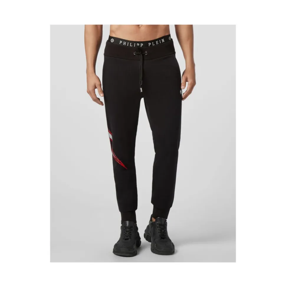 Kristall Logo Jogginghose Schwarz