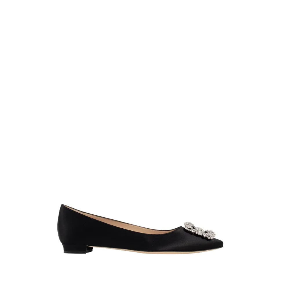 Kristall Schnalle Blockabsatz Schuhe