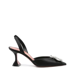Kristall Schnalle Spitze Zehen Slingback Absätze