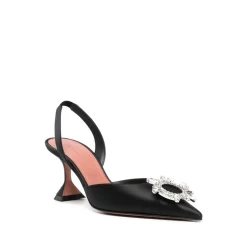 Kristall Schnalle Spitze Zehen Slingback Absätze