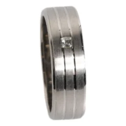 Kristall-Logo Messingring