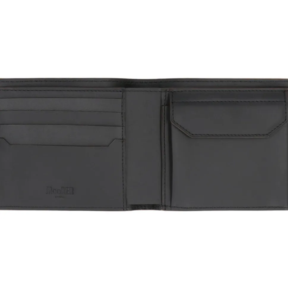 Körniges Lederbrieftasche mit Mehreren Fächern