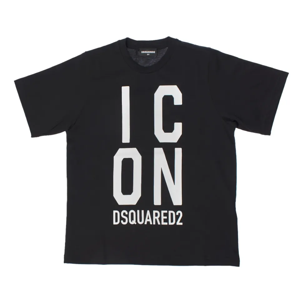 Kurzarm Rundhals Slouch Fit T-Shirt