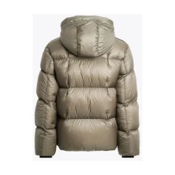 Kurze Daunenjacke mit Kapuze im Powder-Stil