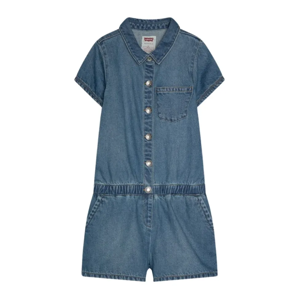 Kurzer Denim-Overall
