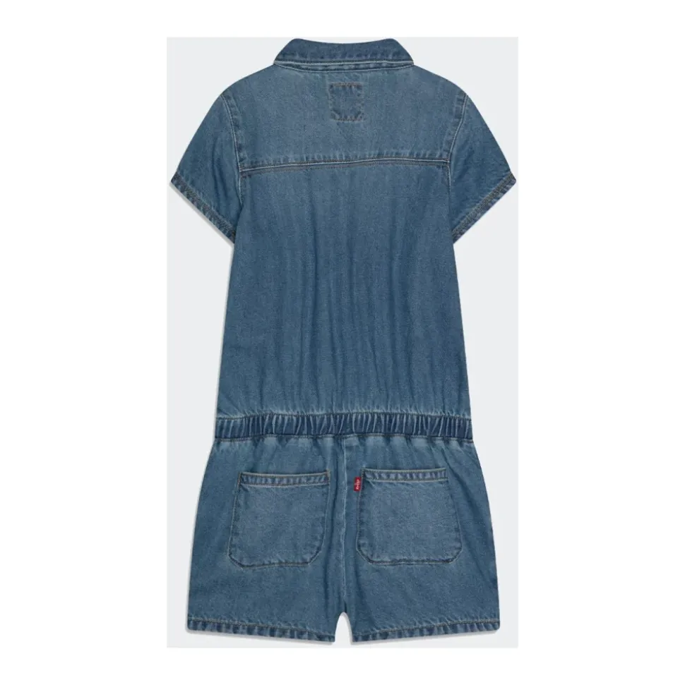Kurzer Denim-Overall