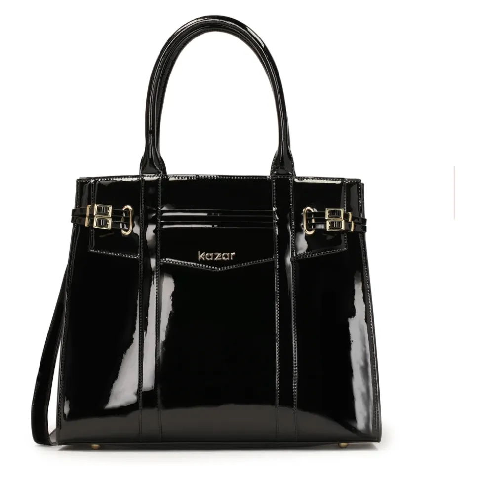 Lackierte starre Tasche