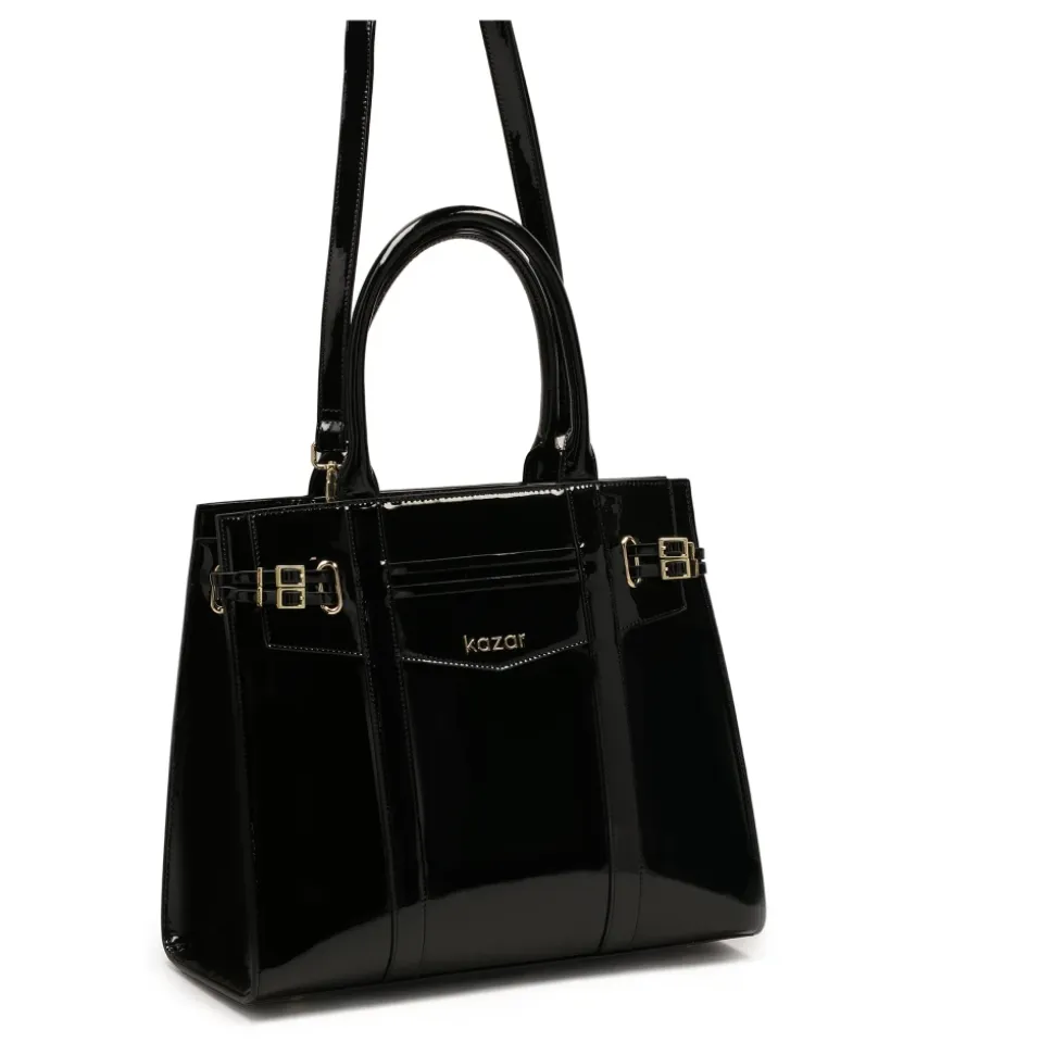 Lackierte starre Tasche