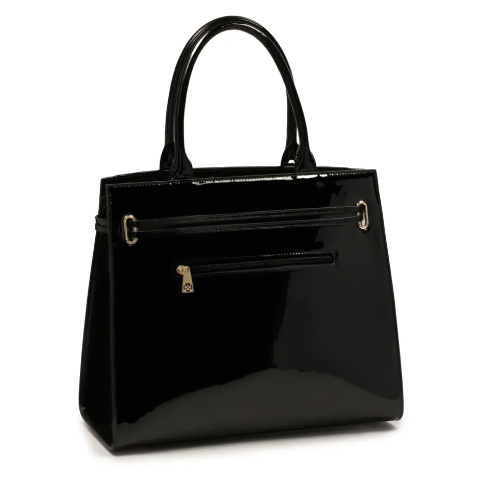 Lackierte starre Tasche
