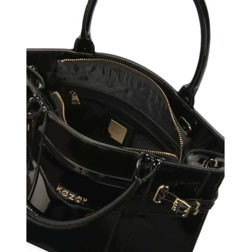 Lackierte starre Tasche