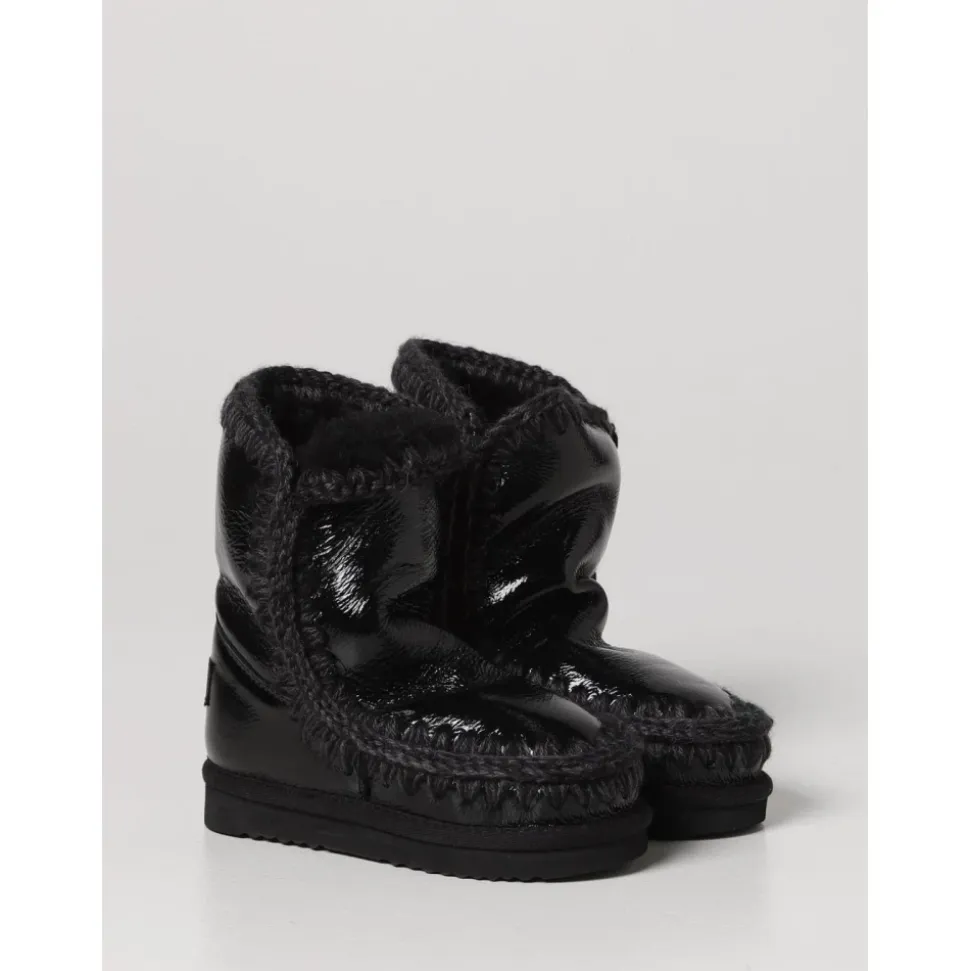 Lackleder-Stiefel