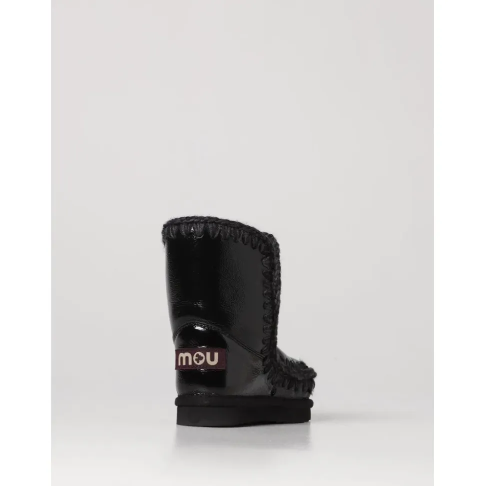 Lackleder-Stiefel