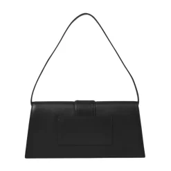 Lange Ledertasche mit abnehmbarem Riemen