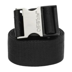 Langer Logo-Tape-Gürtel Schwarz