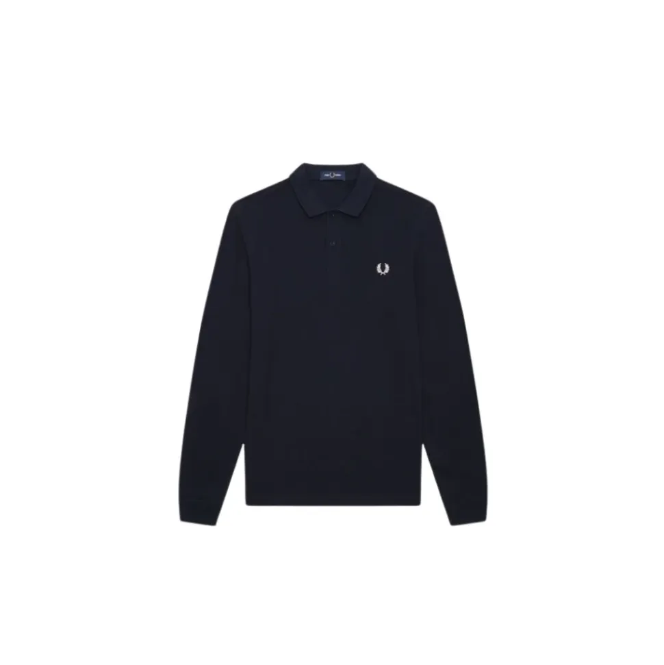 Langärmeliges Poloshirt