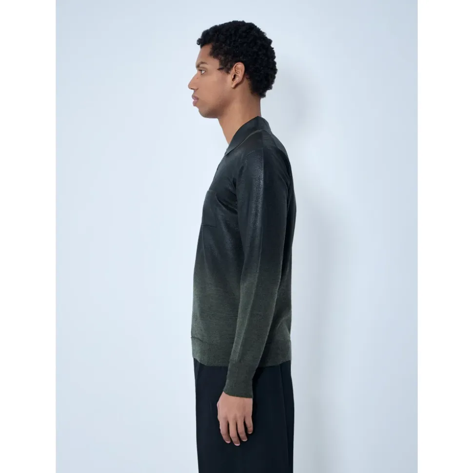 Langärmeliges Poloshirt
