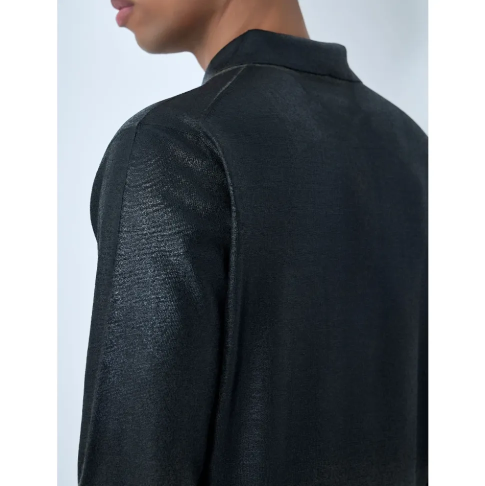 Langärmeliges Poloshirt